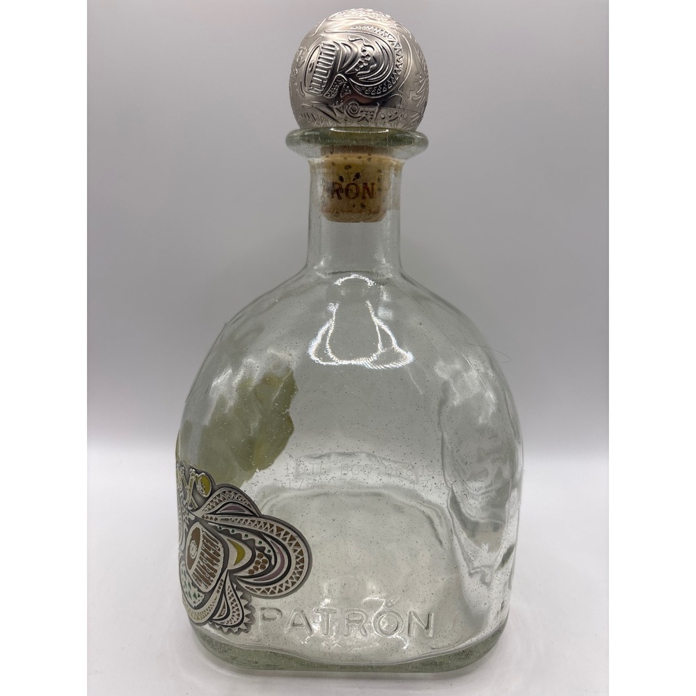 Patron Silver Tequila Limited Edition 1L Empty Bottle Mexican Heritage Design - Picture 2 of 10
